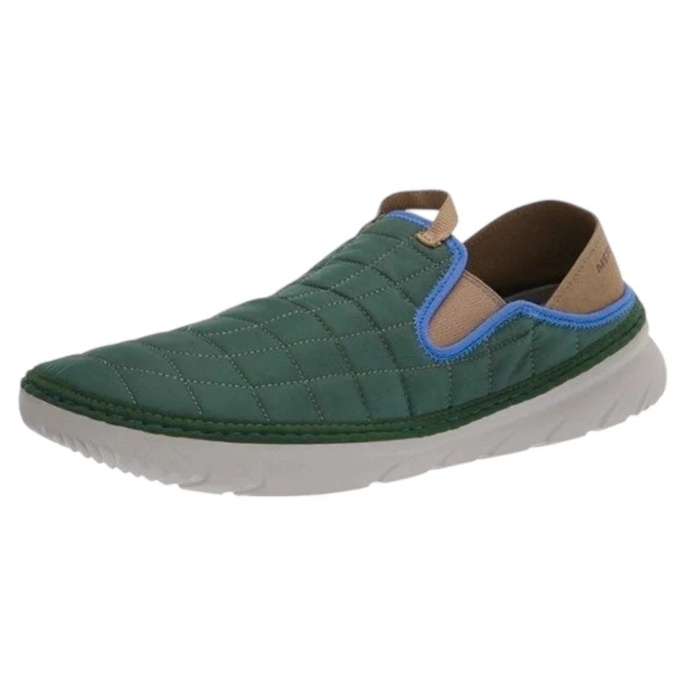 Merrell Hut Moc Mens Size 8 Green Quilted Nylon Slip On Loafers J000551 Shoes‎